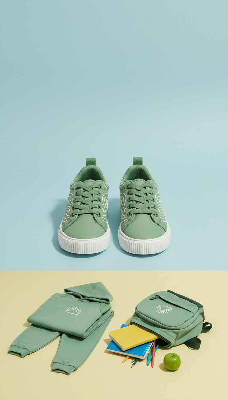 Sprout Green Sneakers Uplifting Verse Side