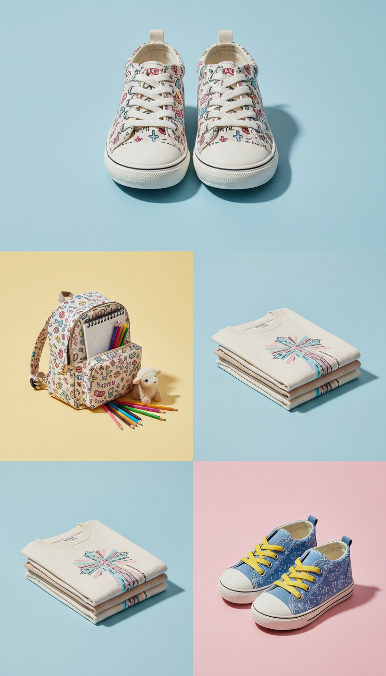Kids' Sneakers With Christian Doodles
